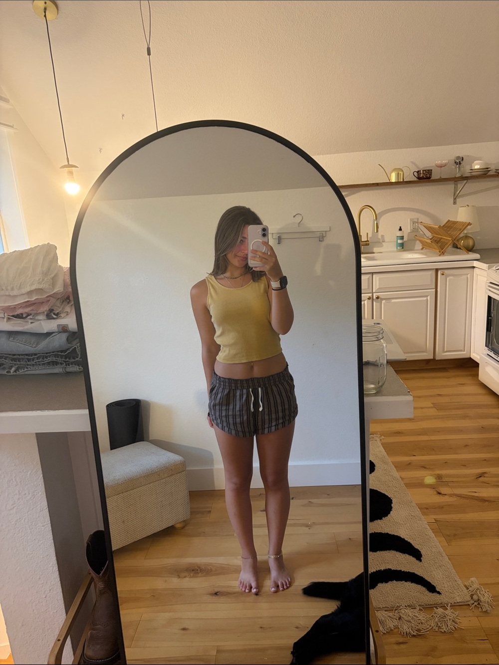 Roxy Yellow Cropped Tank Top